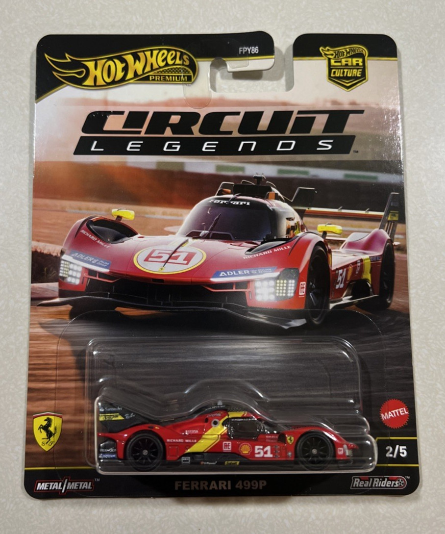 NEW 2025 Hot Wheels Car Culture Circuit Legends Ferrari 499P