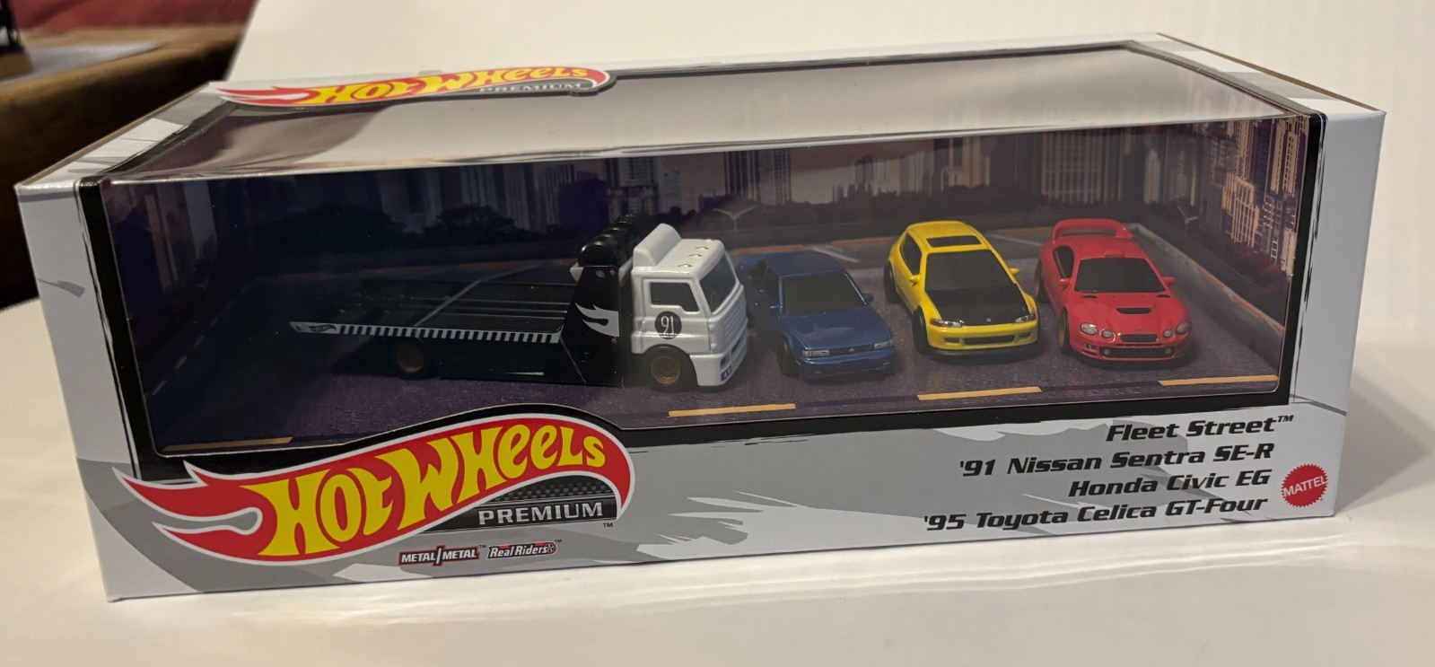 Hot Wheels Diorama Box Set HONDA CIVIC EG TOYOTA CELICA NISSAN SENTRA FLEET STRE