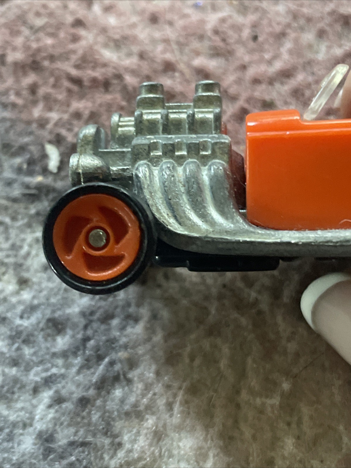 Hot Wheels 1993 Orange Ford Roadster Diecast Toy Car Hot Rod Rat Rod Free Ship