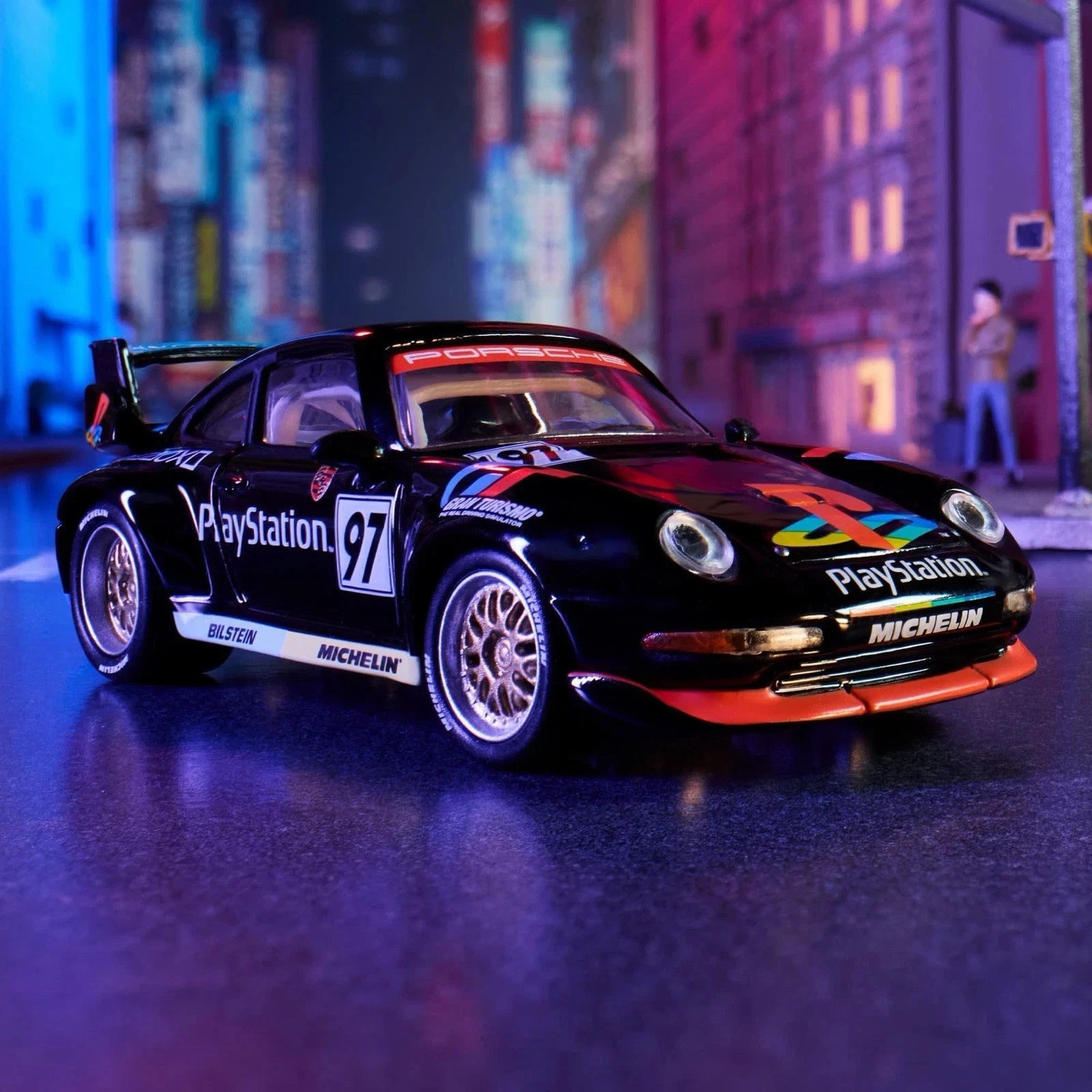 Hot Wheels Elite 64 Porsche 911 GT2 EVO 993 PlayStation Motorsport Fast Ship