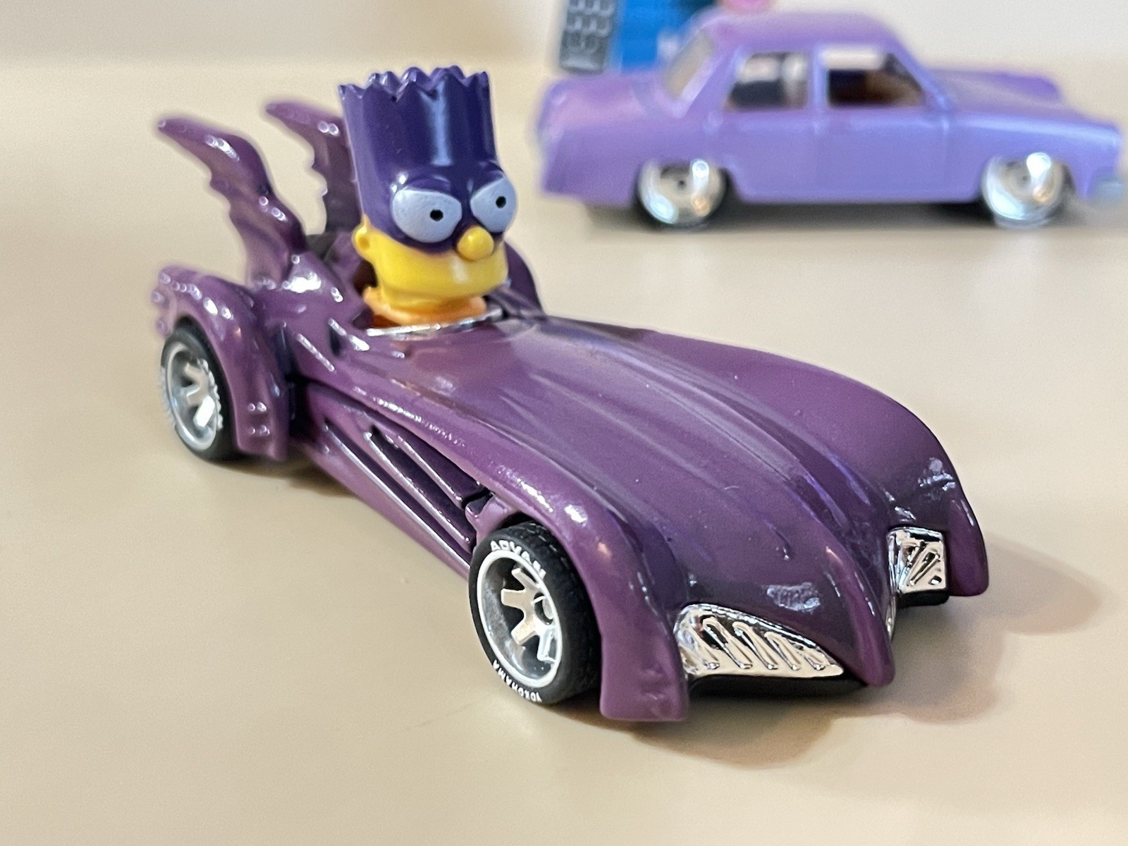 Hot Wheels The Simpsons Family Car CUSTOM + CUSTOM Bartmobile