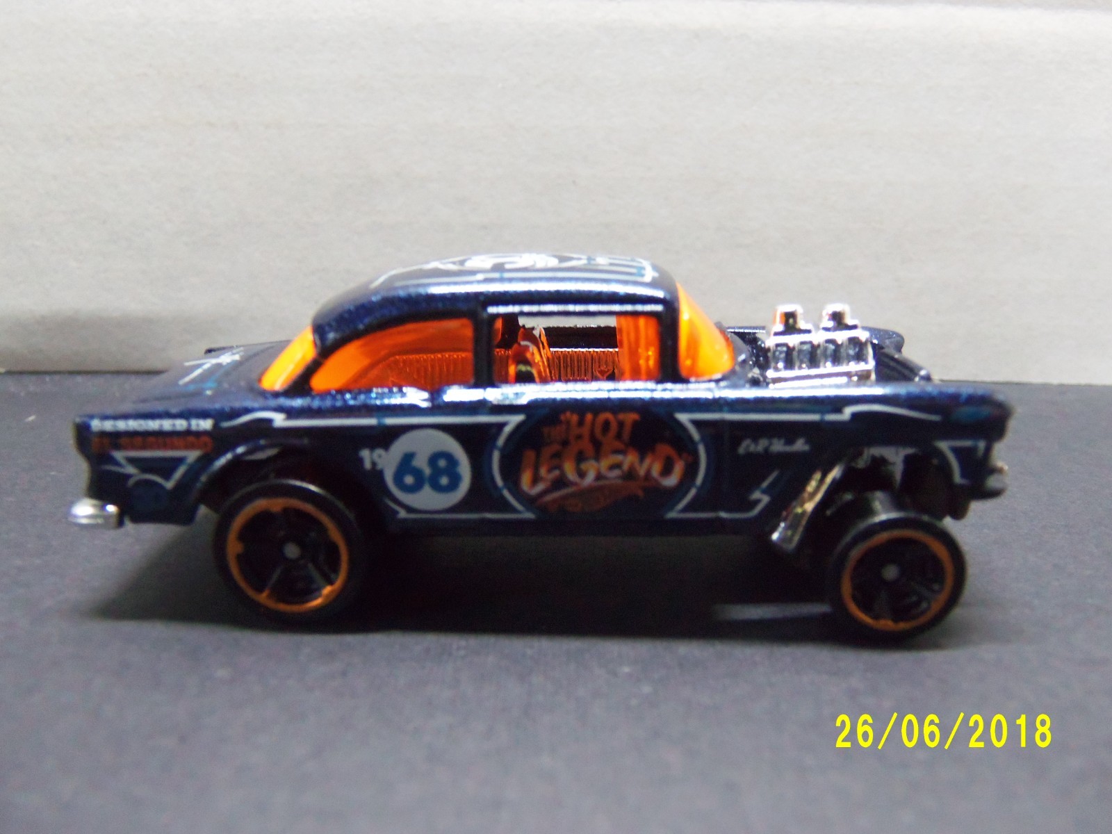 2012 HOT WHEELS 1955 CHEVY BEL-AIR GASSER EXCLUSIVE FROM 2018 50TH ANNIV 10 PACK