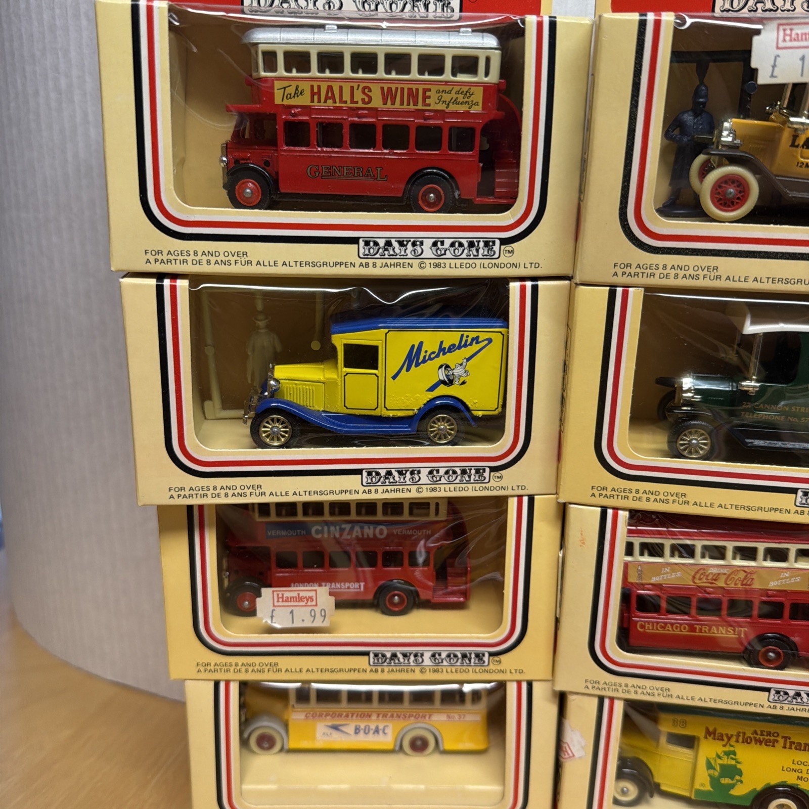 LOT 23) 1986 Lledo MODELS OF DAYS DONE Bus Carriage Delivery Truck Advert UK NEW