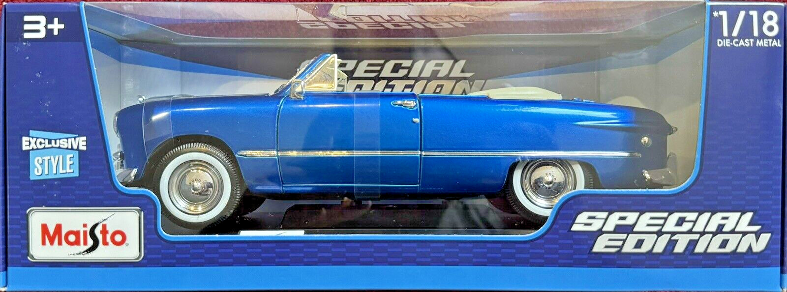 1949 Ford Blue 1:18 Maisto Exclusive Style Special Edition