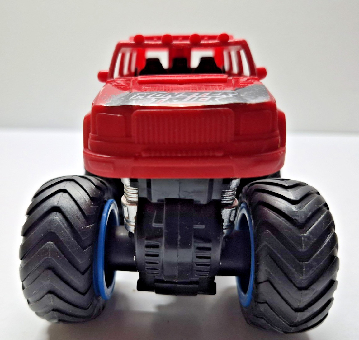 Kid Connection Red Hummer Monster Truck With Blue Rims Friction-Powered