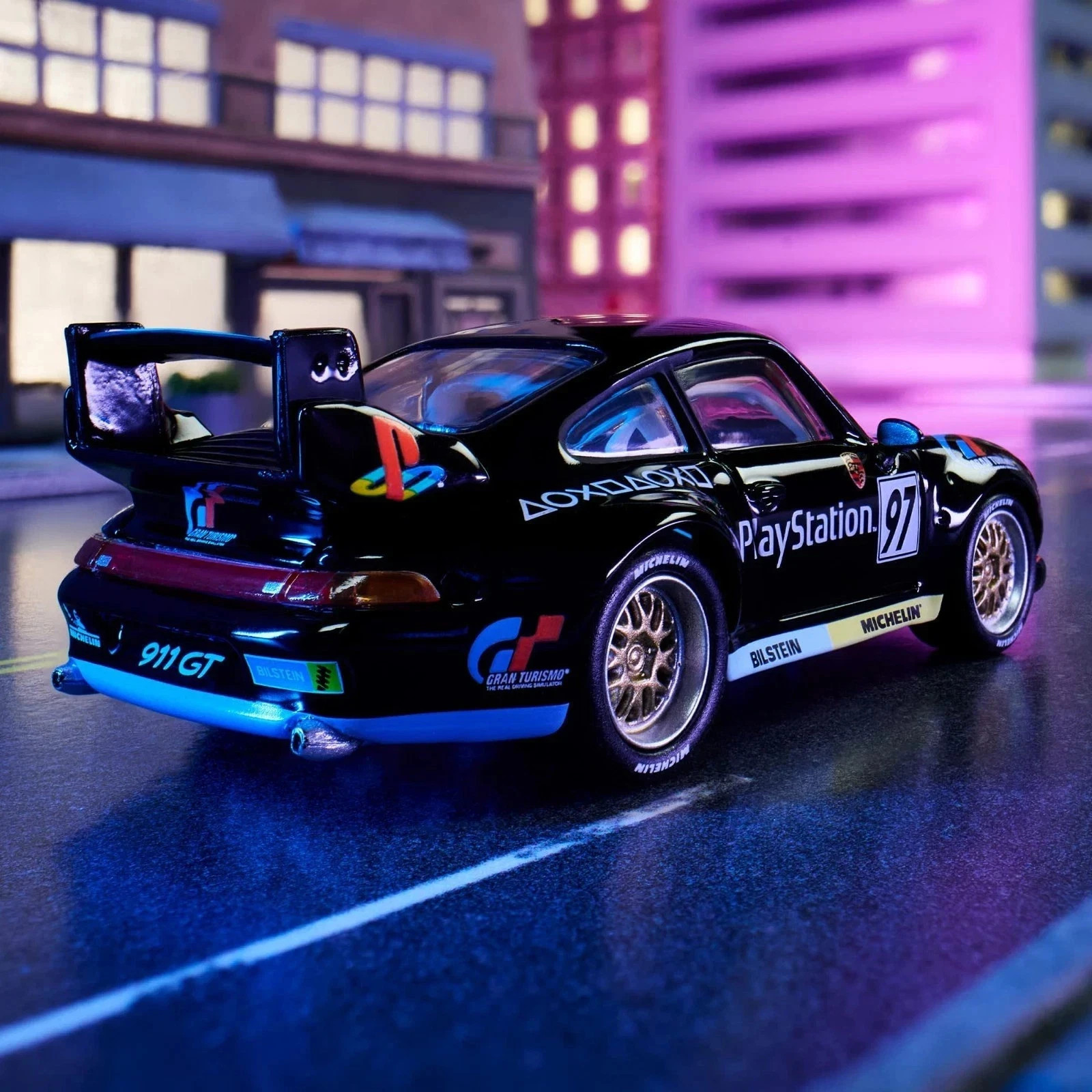 Hot Wheels Elite 64 Porsche 911 GT2 EVO 993 PlayStation Motorsport Fast Ship