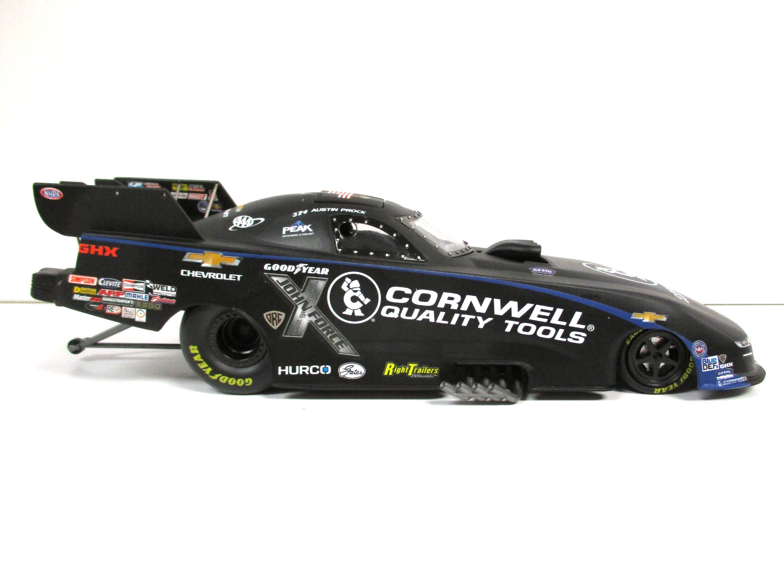 RC2 AUTO WORLD – CORNWELL AUSTIN PROCK 2024 CHEVROLET CAMARO FUNNY CAR – 1/24