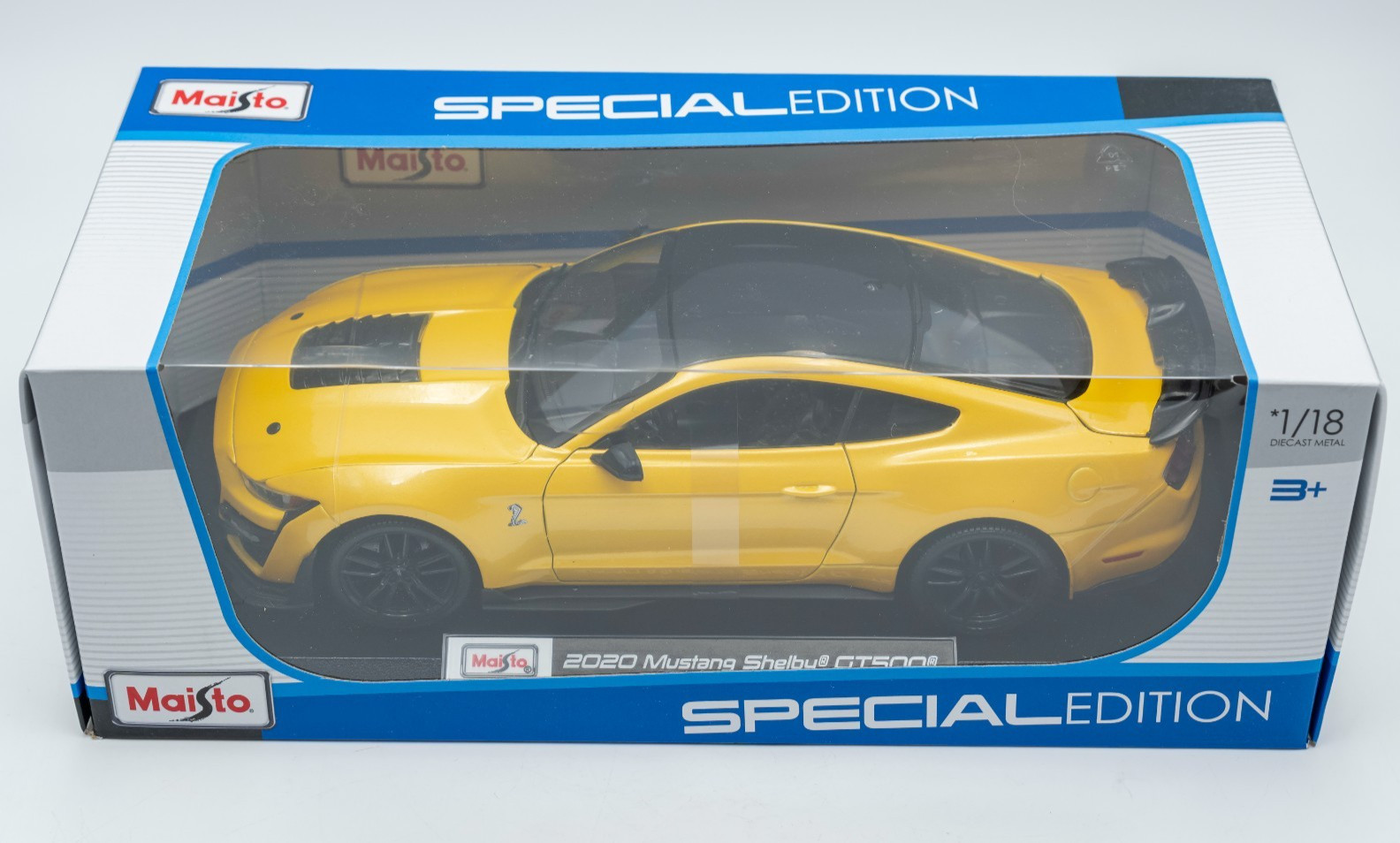 Maisto 1:18 Scale Special Edition – 2020 Mustang Shelby GT 500 Metallic Yellow