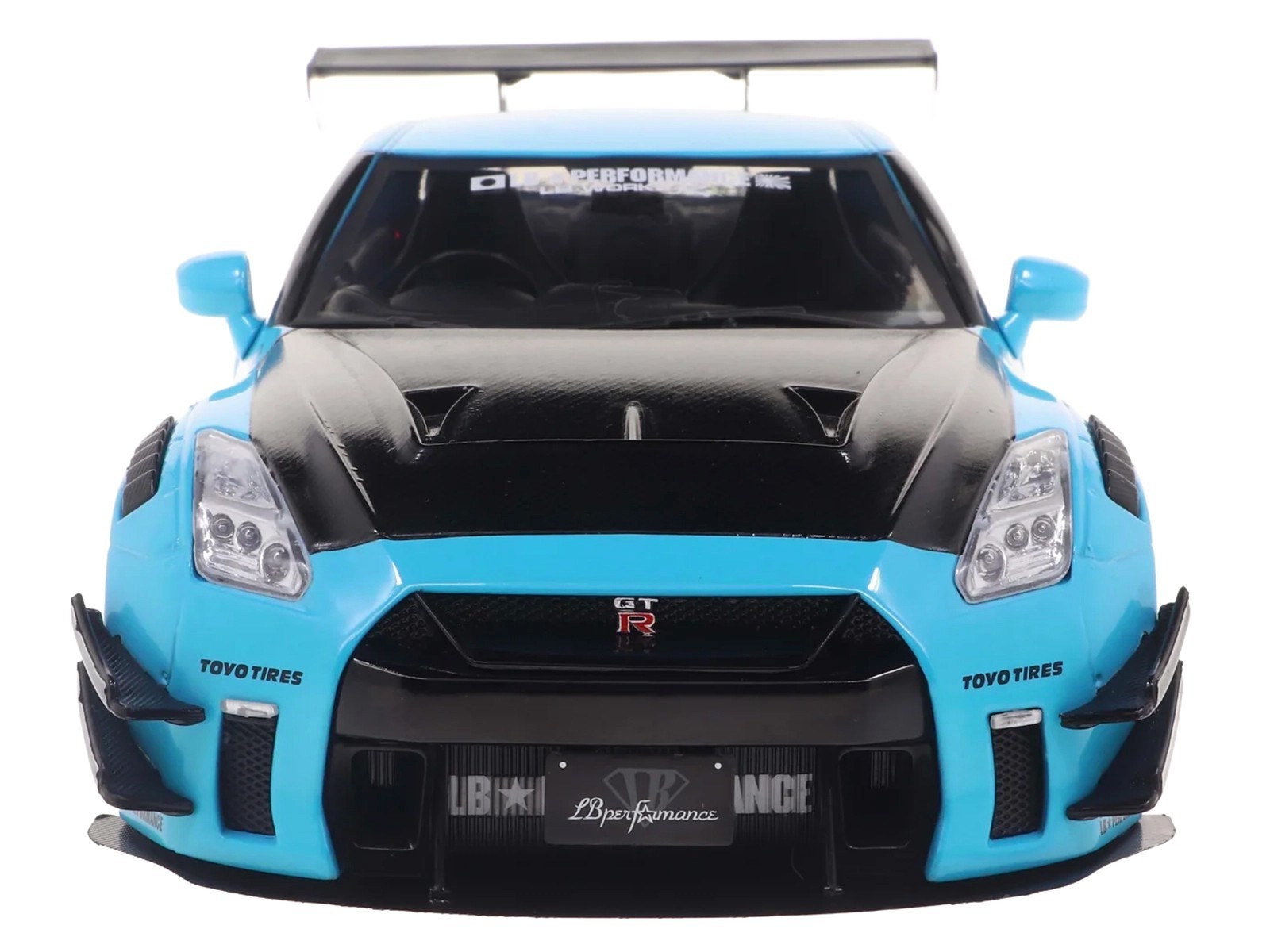 2023 NISSAN GT-R (R35) LIBERTY WALK 2.0 RHD BABY BLUE 1/18 BY SOLIDO S1805817