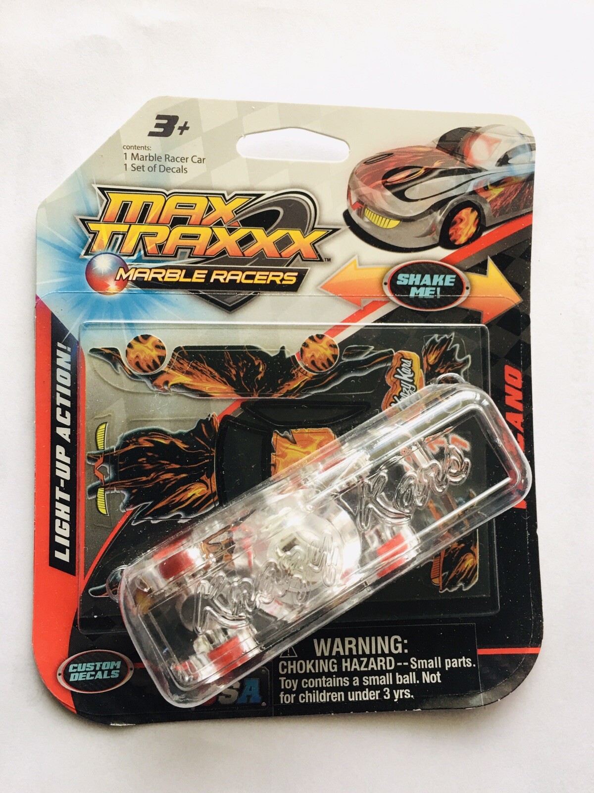 Max Traxx Marble Racers Red Wheels Krazy Kars Light-Up Action