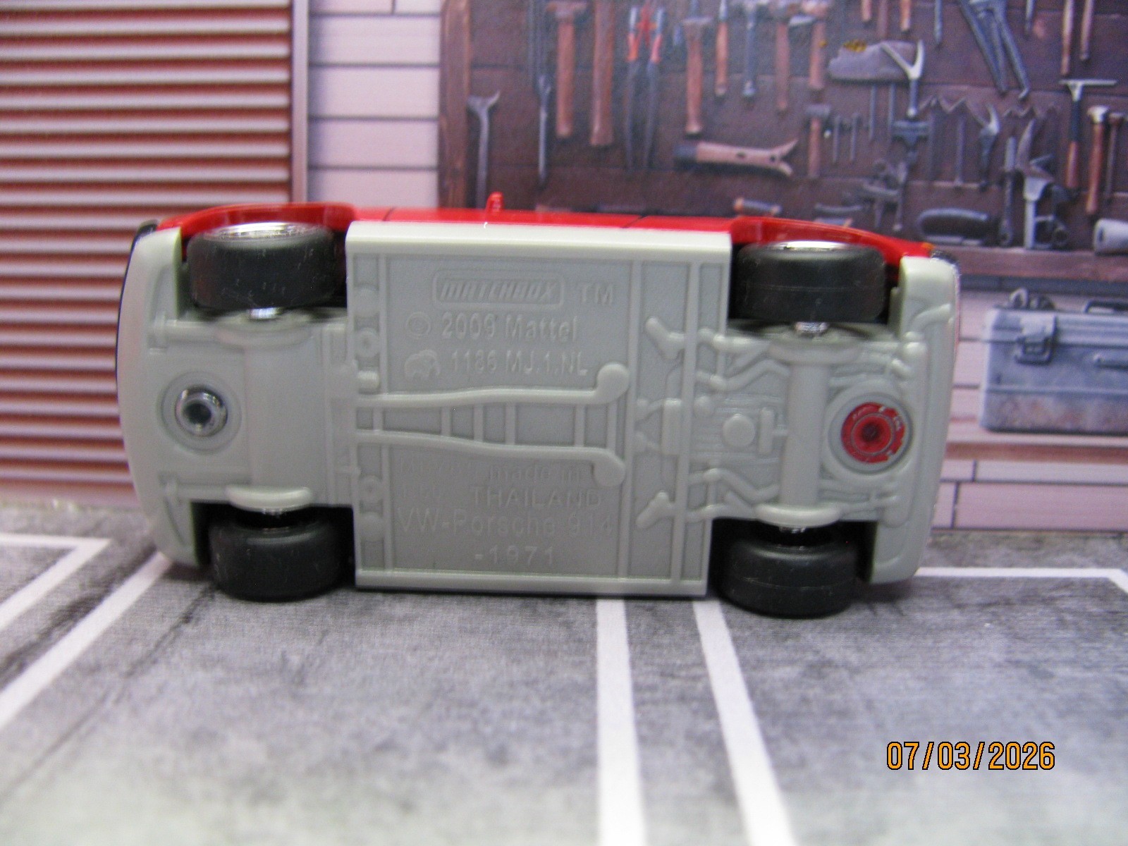 2026 Matchbox Dk RED ’71 PORSCHE 914 – Power Grabs – w/Real Riders Wheel Swap