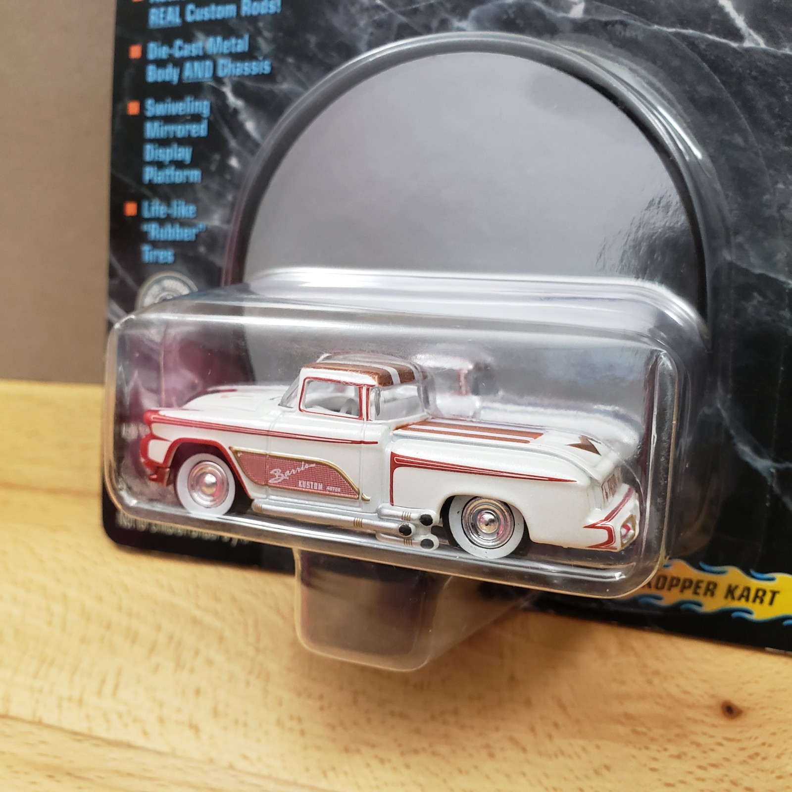 Johnny Lightning Show Rods Kopper Kart Custom Chevy Truck Mirrored Display 1:64