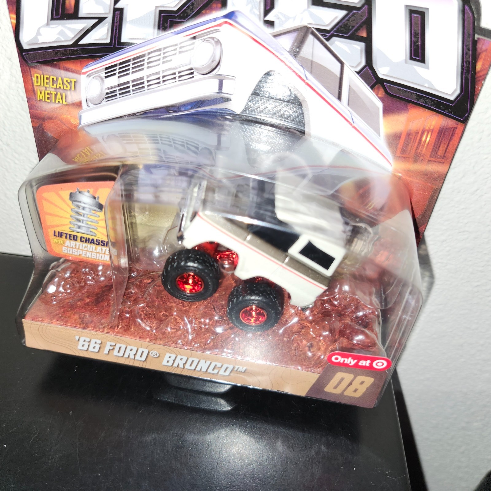 2026 Car Tuned Lifted 66 Ford Bronco RED BOTTOM RB Chase – Target Exclusive
