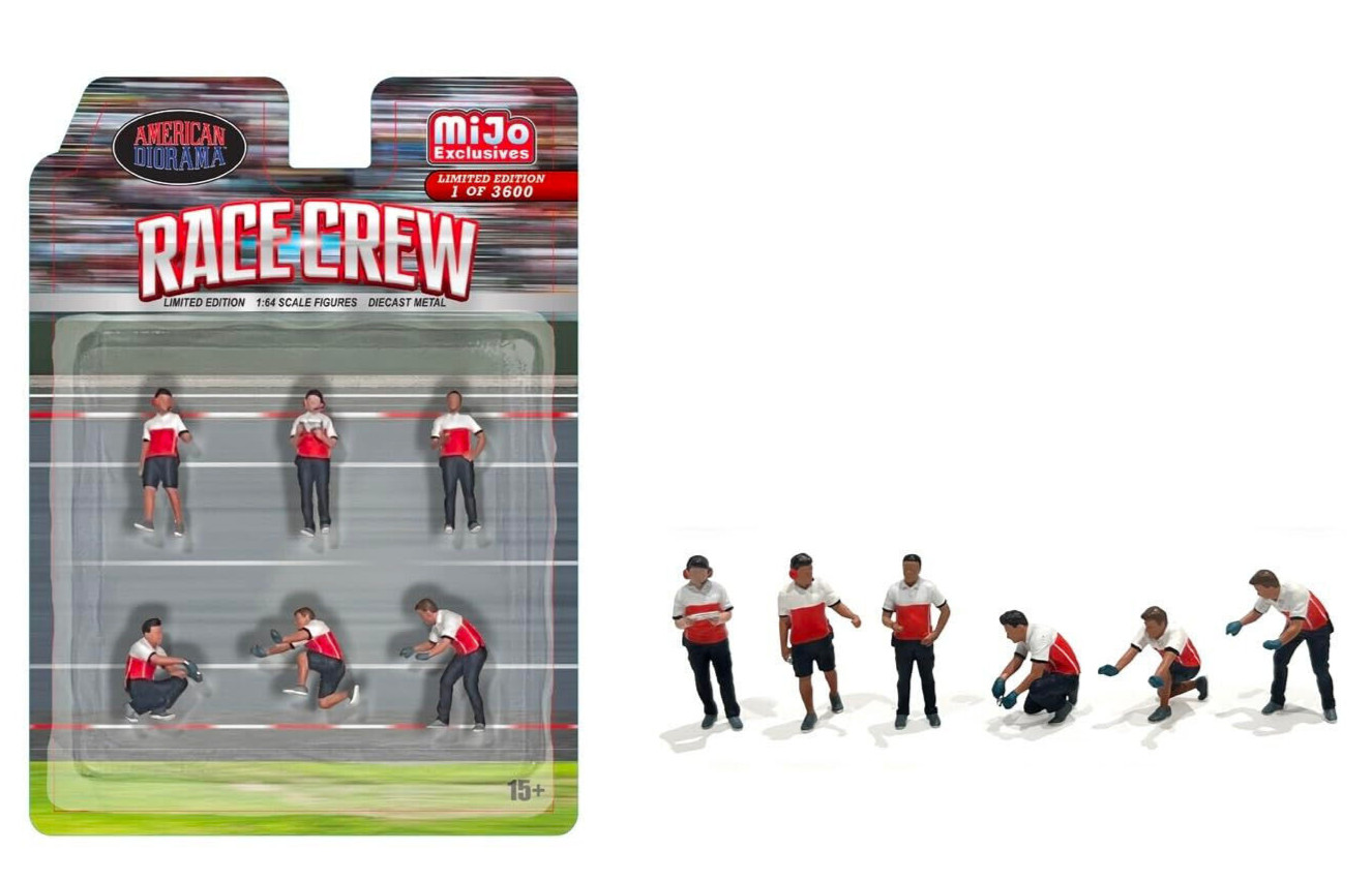 American Diorama 1/64 RACE CREW Die Cast FIGURES