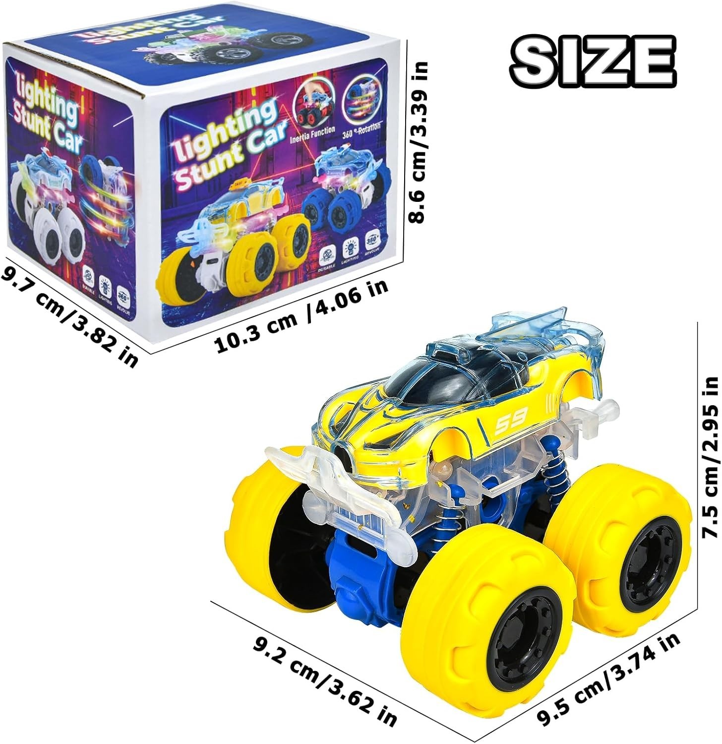 Dynamic Racing Monster Truck Toy with Bright LEDs – Hours of Play for Toddlers