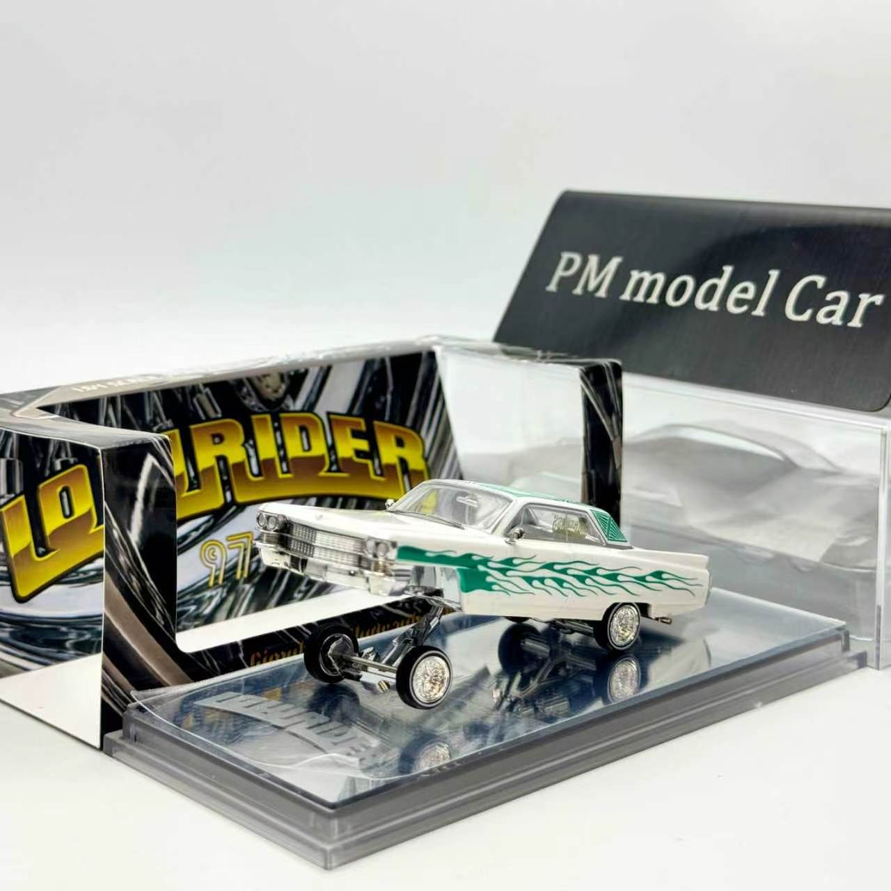 97M 1:64 1964 Coupe Coupe DeVille LowRider Diecast Model Car