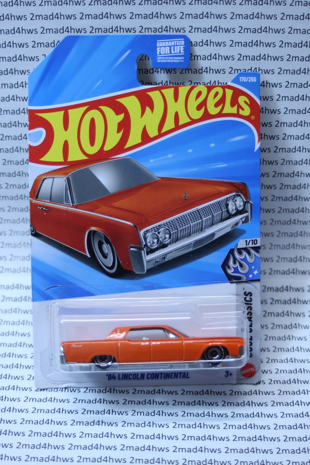 2026 Hot Wheels lot of 4 Orange ’64 Lincoln Continental 170/250 FREE SHIPPING
