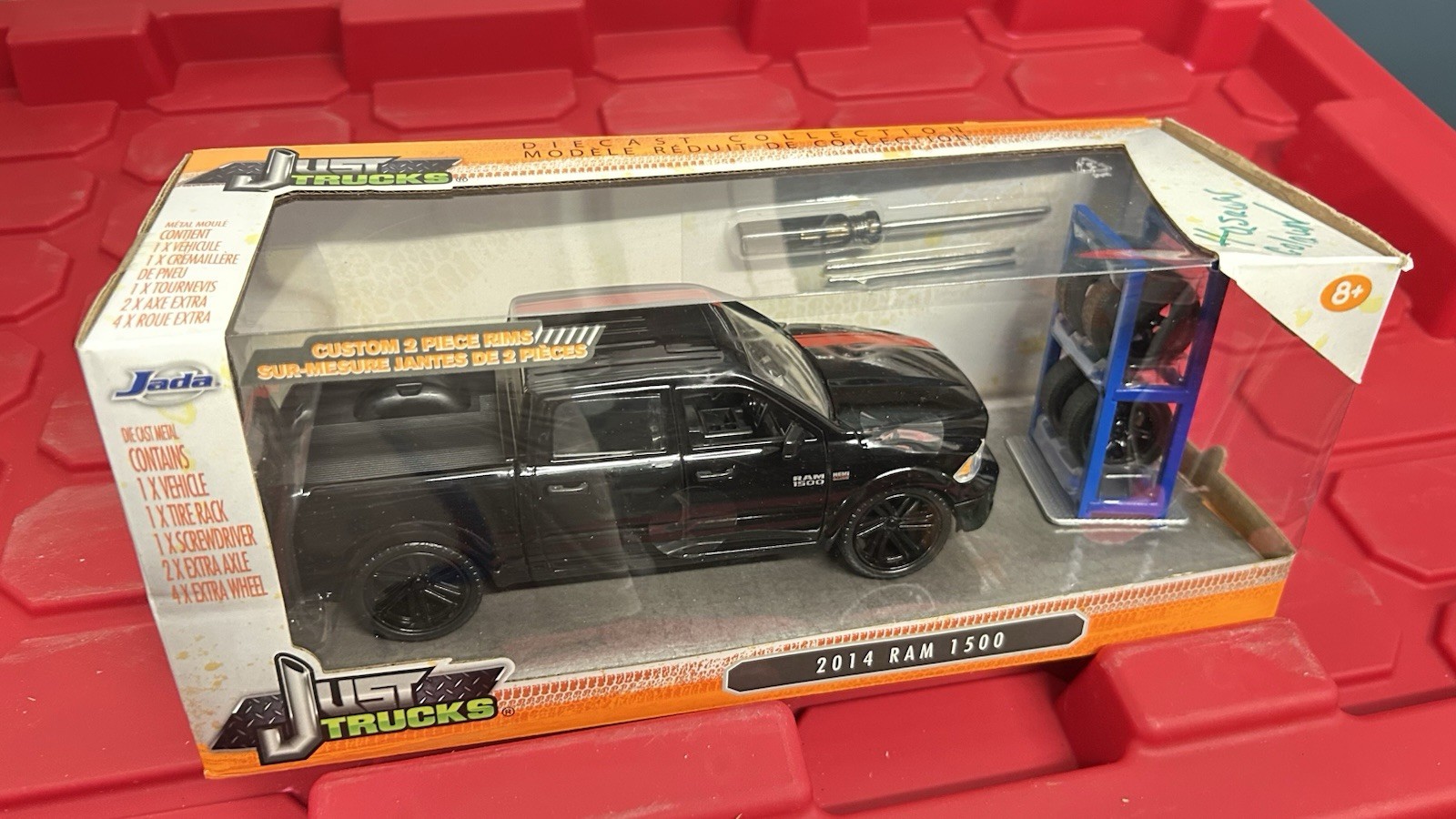 Jada Just Trucks 1:24 2014 Dodge Ram 1500 Black Diecast Pickup, Unopened