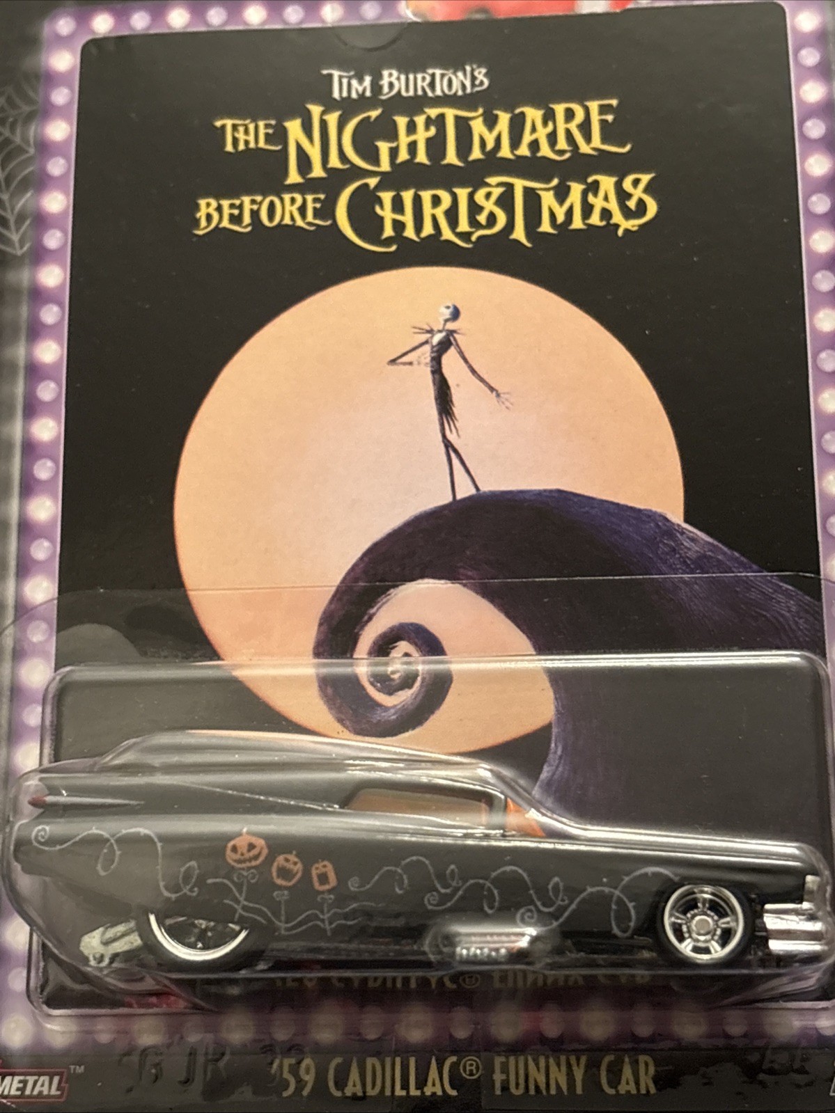 Hot Wheels Nightmare Before Christmas 59 Cadillac Funny Car Premium Pop Culture