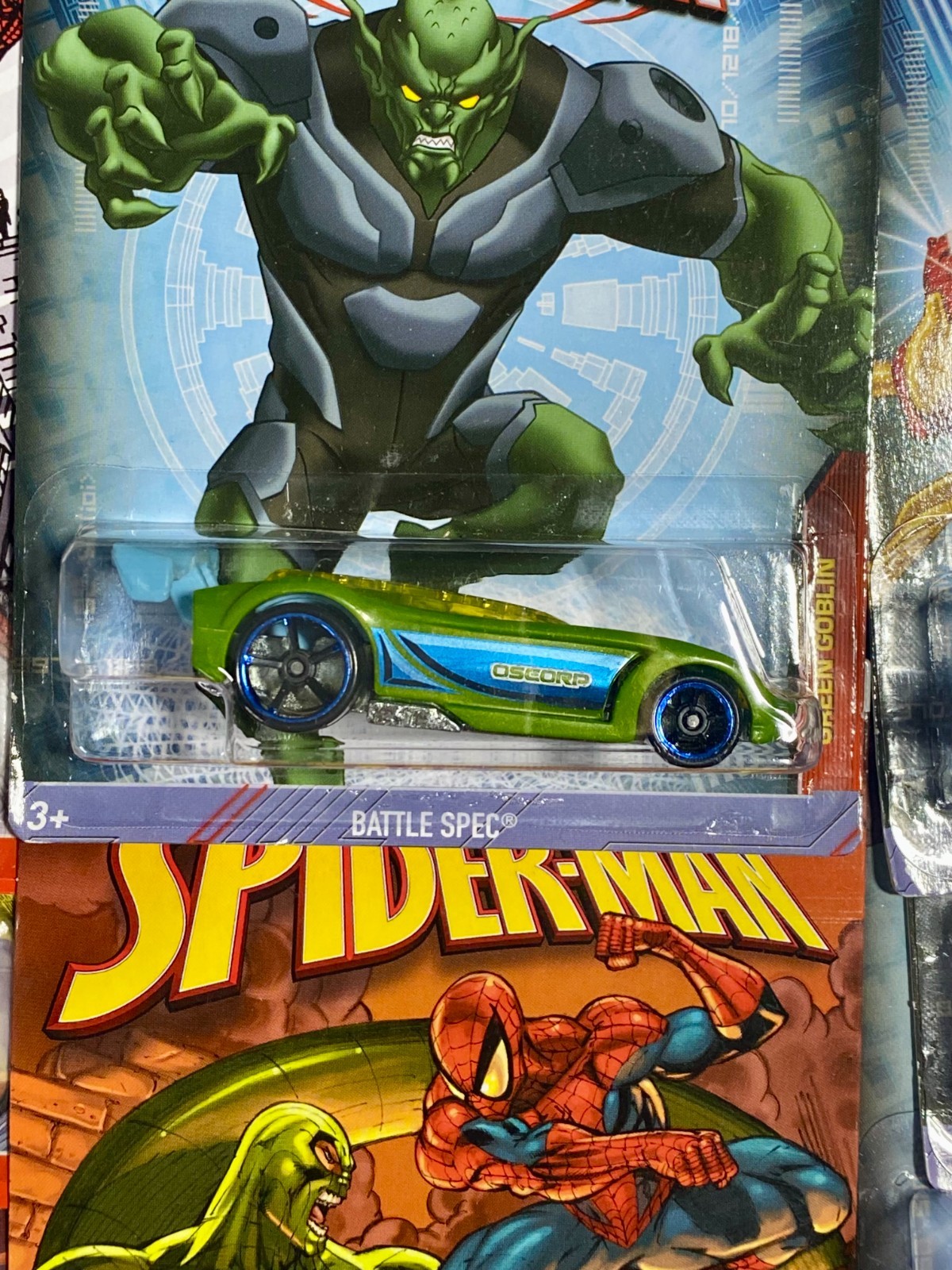 Hot Wheels Marvels Spider-Man car lot, Different variety of 10 cars. NEW (A1)