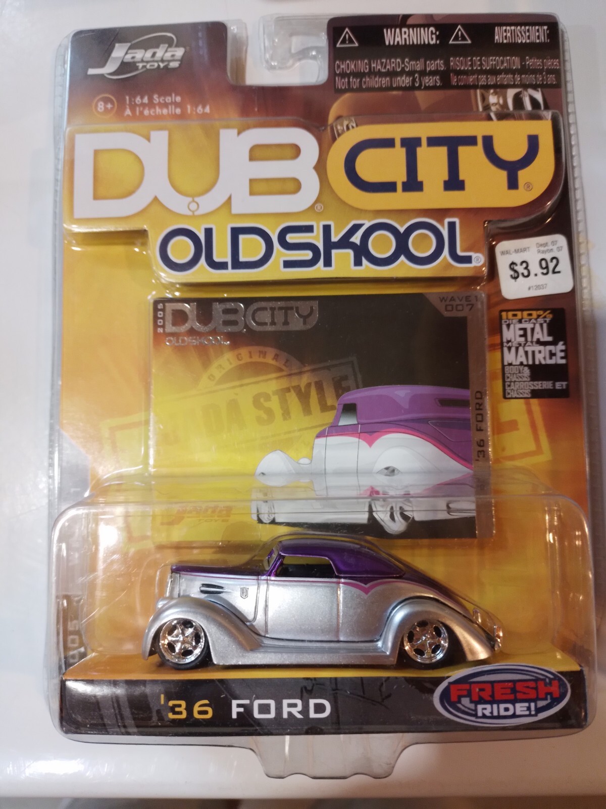 2005/06 Jada Toys 1:64 Diecast 7 Lot Chevy Nova SS, 51 Merc, 31/32/34/36/37 Ford