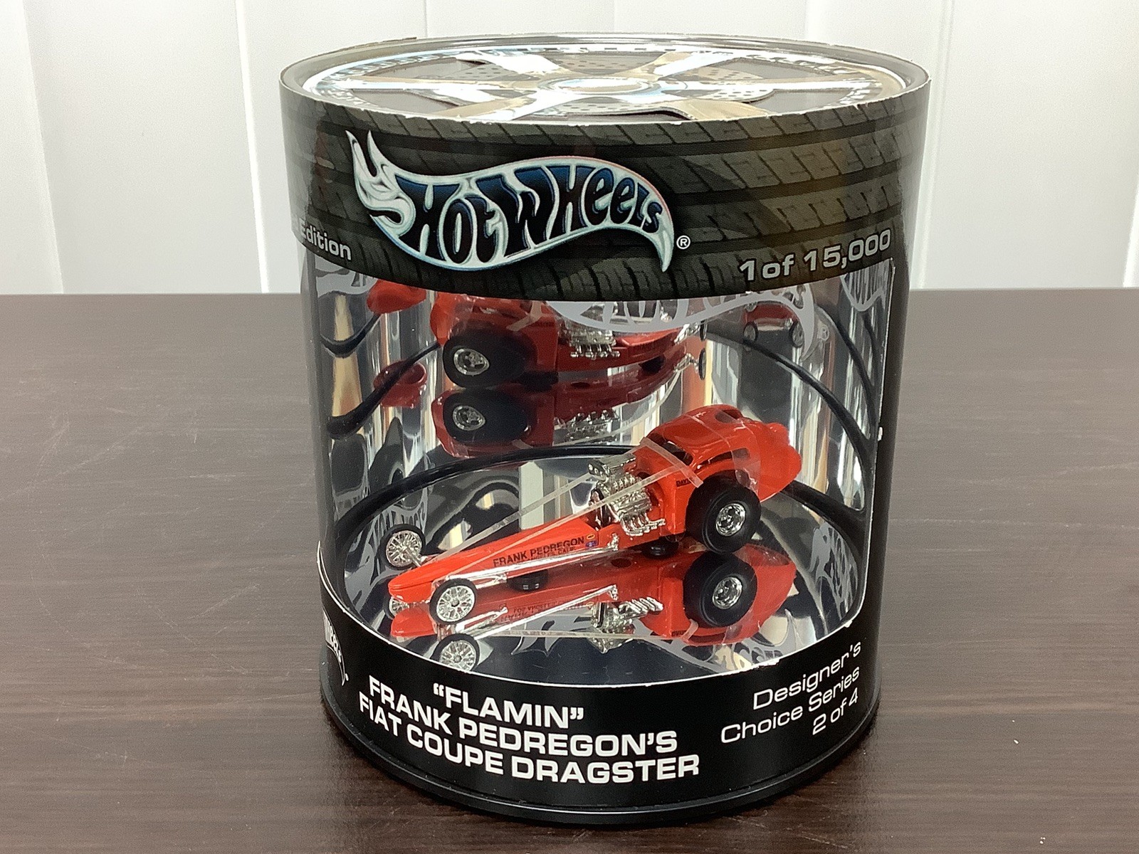LOT of 2 Hot Wheels Flamin’ Frank Pedregon’s Fiat Coupe Dragster Oil Can NIP