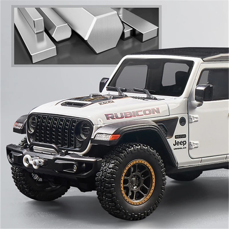 1:18 Jeep Wrangler Rubicon Alloy Off-road Vehicles Car Model Diecast & Toy Metal