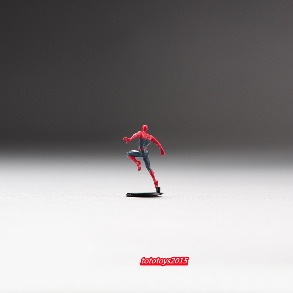 1/64 Spiderman Scene Miniature Figures Doll For Cars Vehicles Street Model Toy