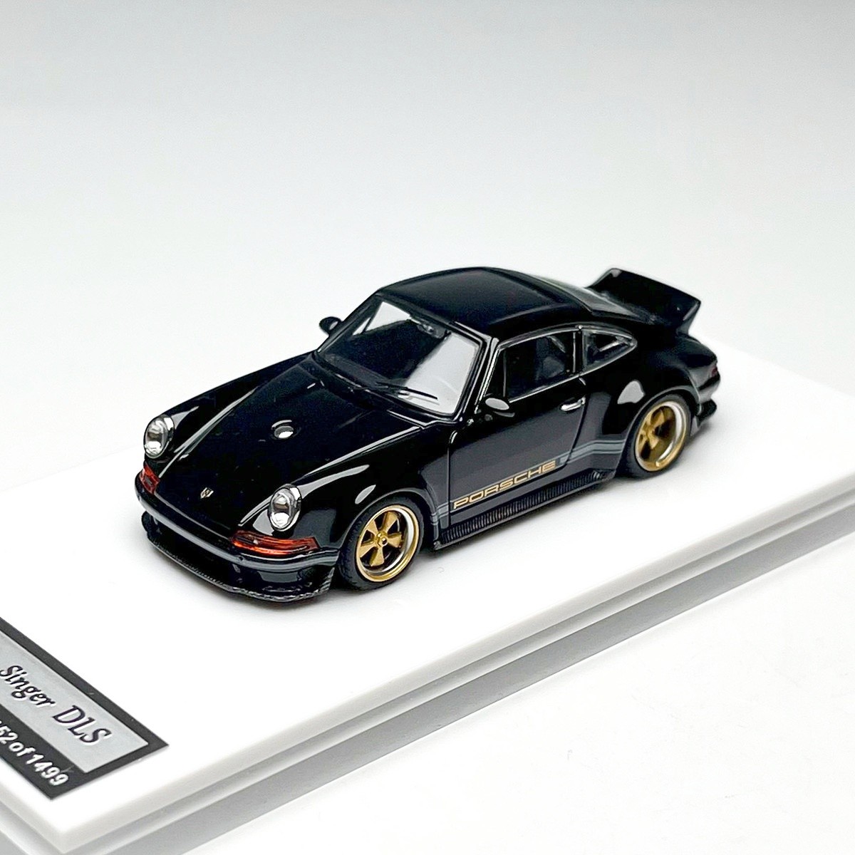 ZM 1:64 911 Singer DLS Coupe Black Die Cast Model Automotive Alloy Collection
