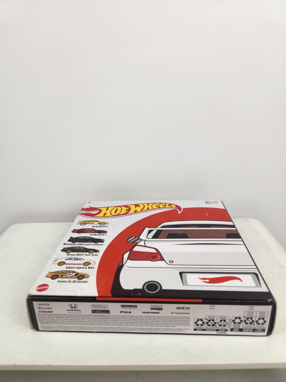 Hot Wheels Japanese Cars Box Set 6 Honda Subaru Mazda Toyota Mitsubishi Nissan