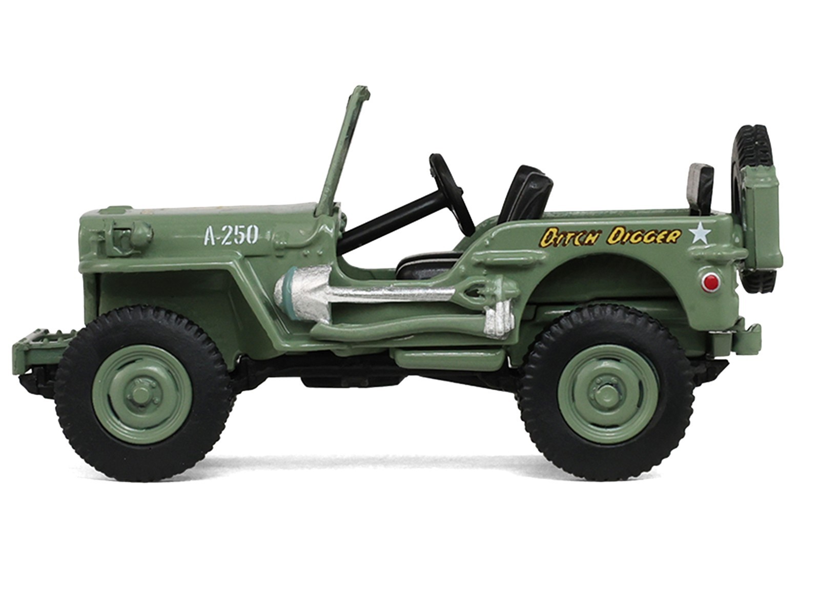 1942 WILLY’S MB JEEP GREEN “AMERICA 250” 1/64 DIECAST CAR BY GREENLIGHT 28180 C