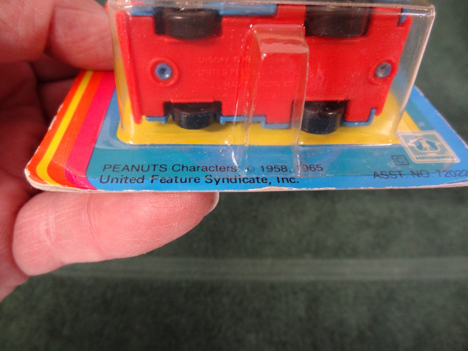Vintage New NIB HASBRO SNOOPY Handfuls Mini Diecast MAIL TRUCK 1965 Hong Kong