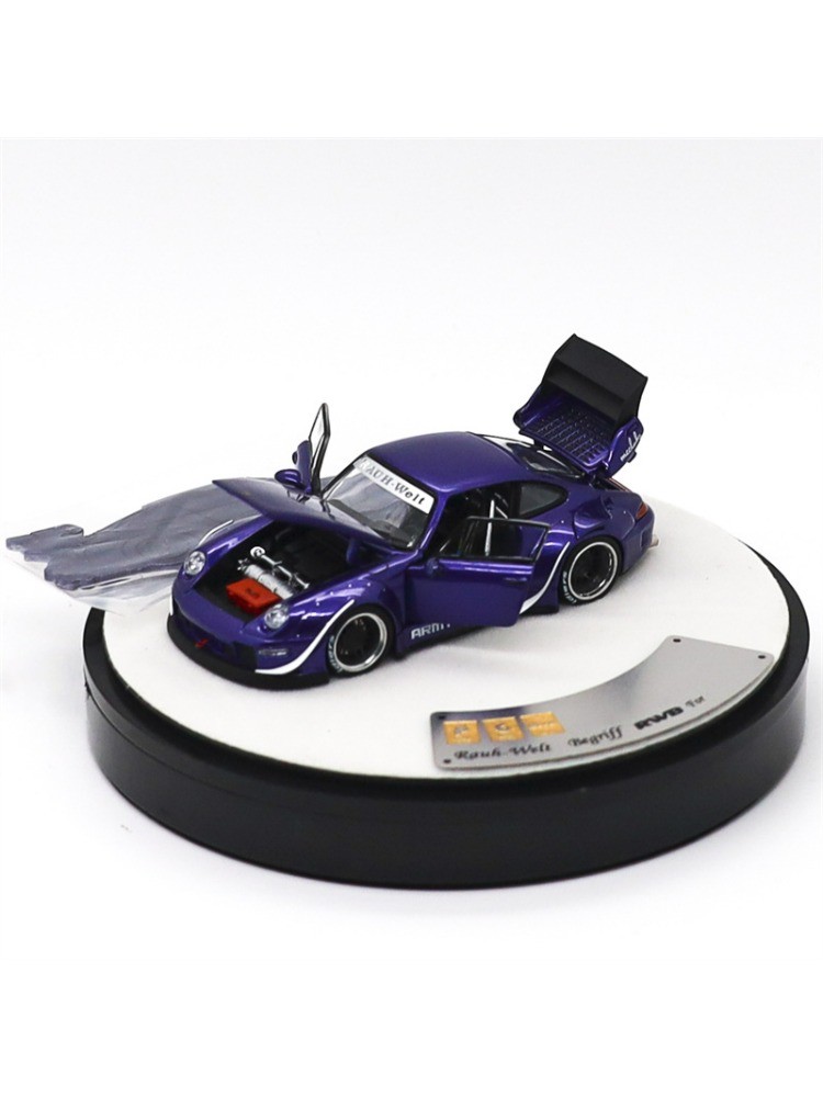 PGM 1:64 RWB 993 Army Girl Purple Diecast Model Car