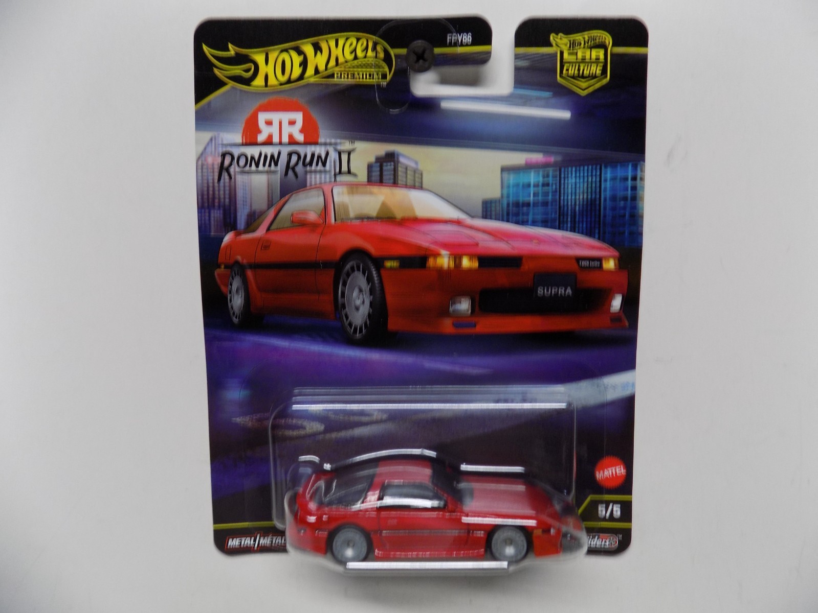 Hot Wheels Premium CAR CULTURE – RONIN RUN II – RED TOYOTA SUPRA