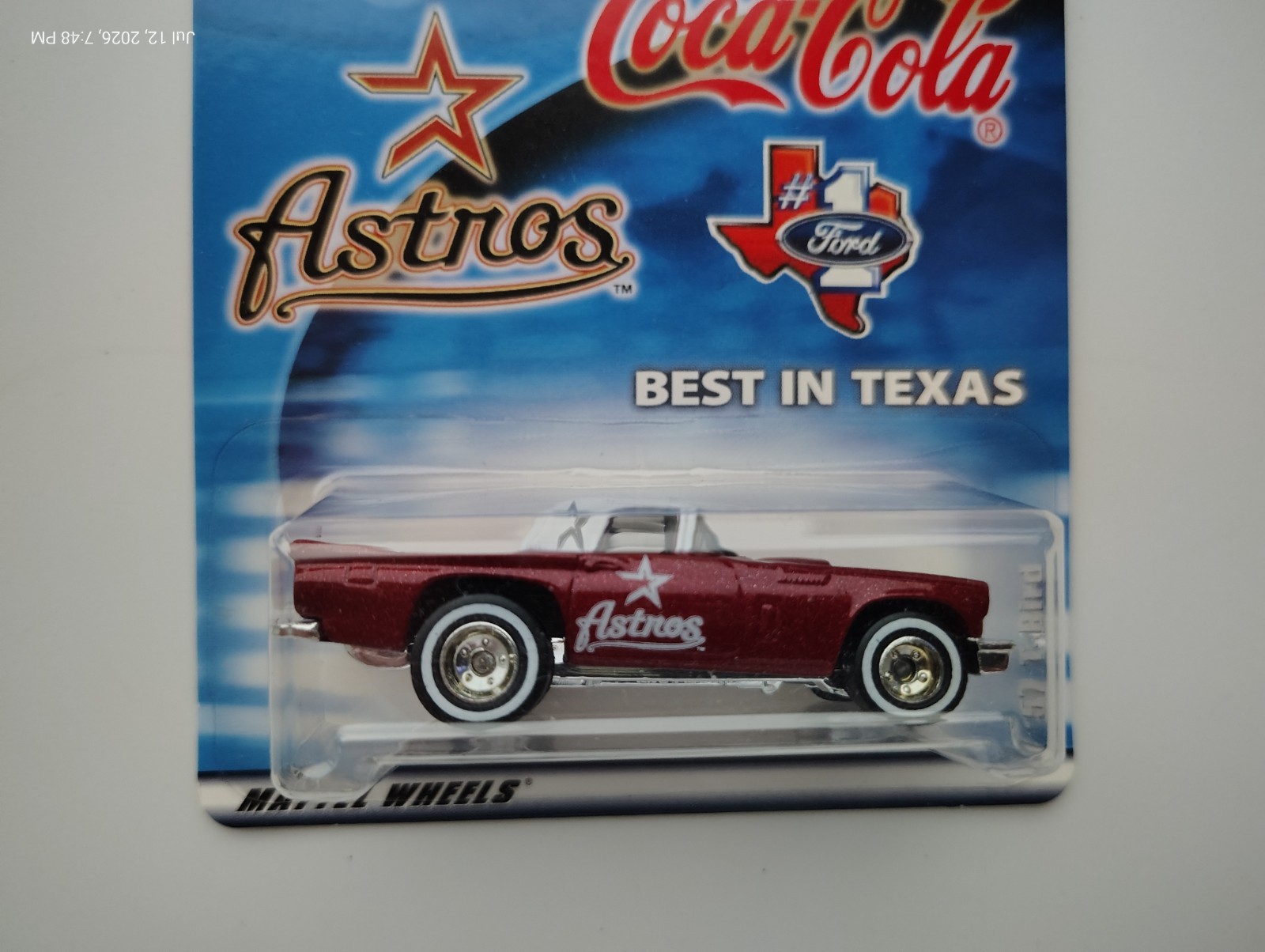 Hot Wheels – Lot of 3 – MLB Astros – Mustang + 3-Window 34 Ford + 57 T-Bird