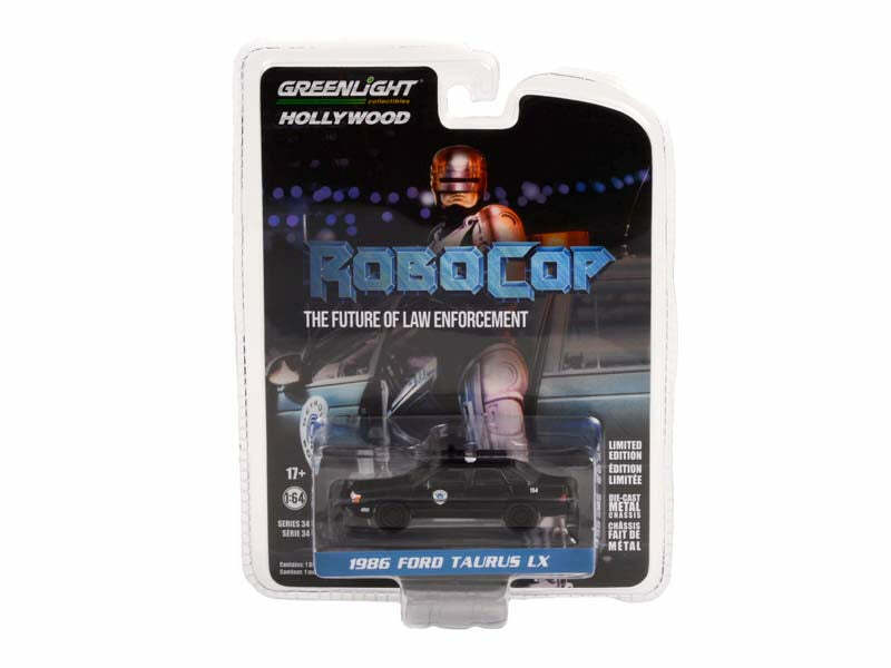 CHASE 1986 Ford Taurus Detroit Metro Police – RoboCop 1:64 Scale – 44940D