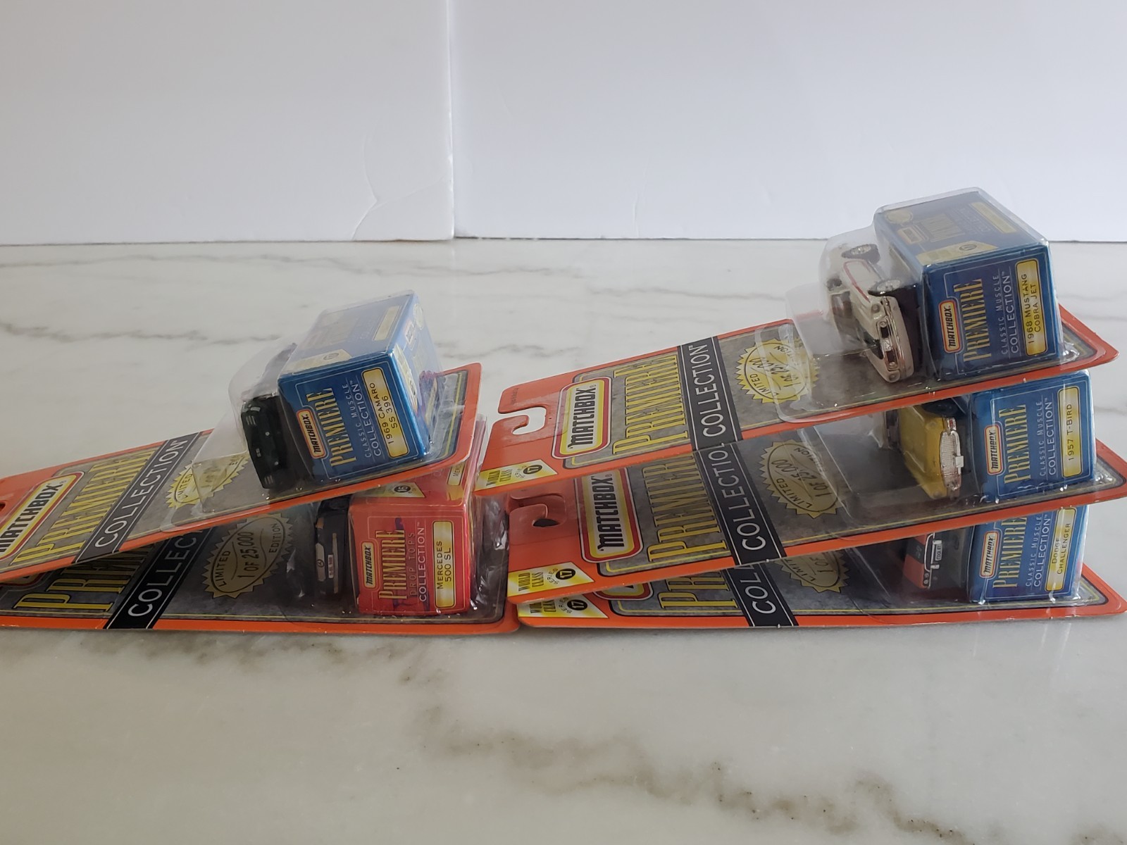 Vintage Matchbox Premiere Collection mid 90’s Cobra Camaro Challenger NiP 1/64