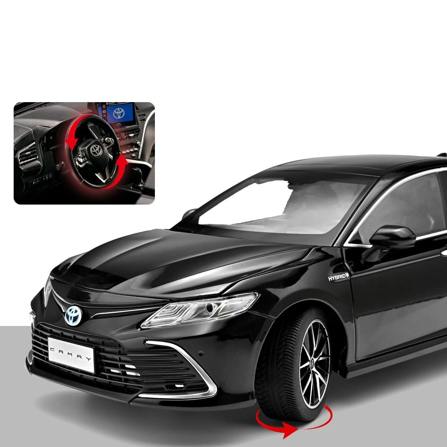 1:18 Toyota Camry 2023 Alloy Diecast Car Model Miniature Scale Model Car Gift