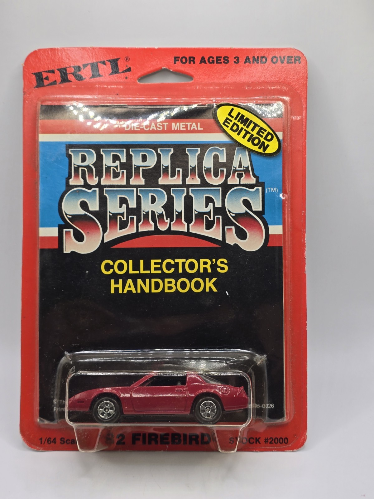 ERTL Limited Edition 1982 Pontiac Firebird T-Top Red W/Catalog New Stk# 2000