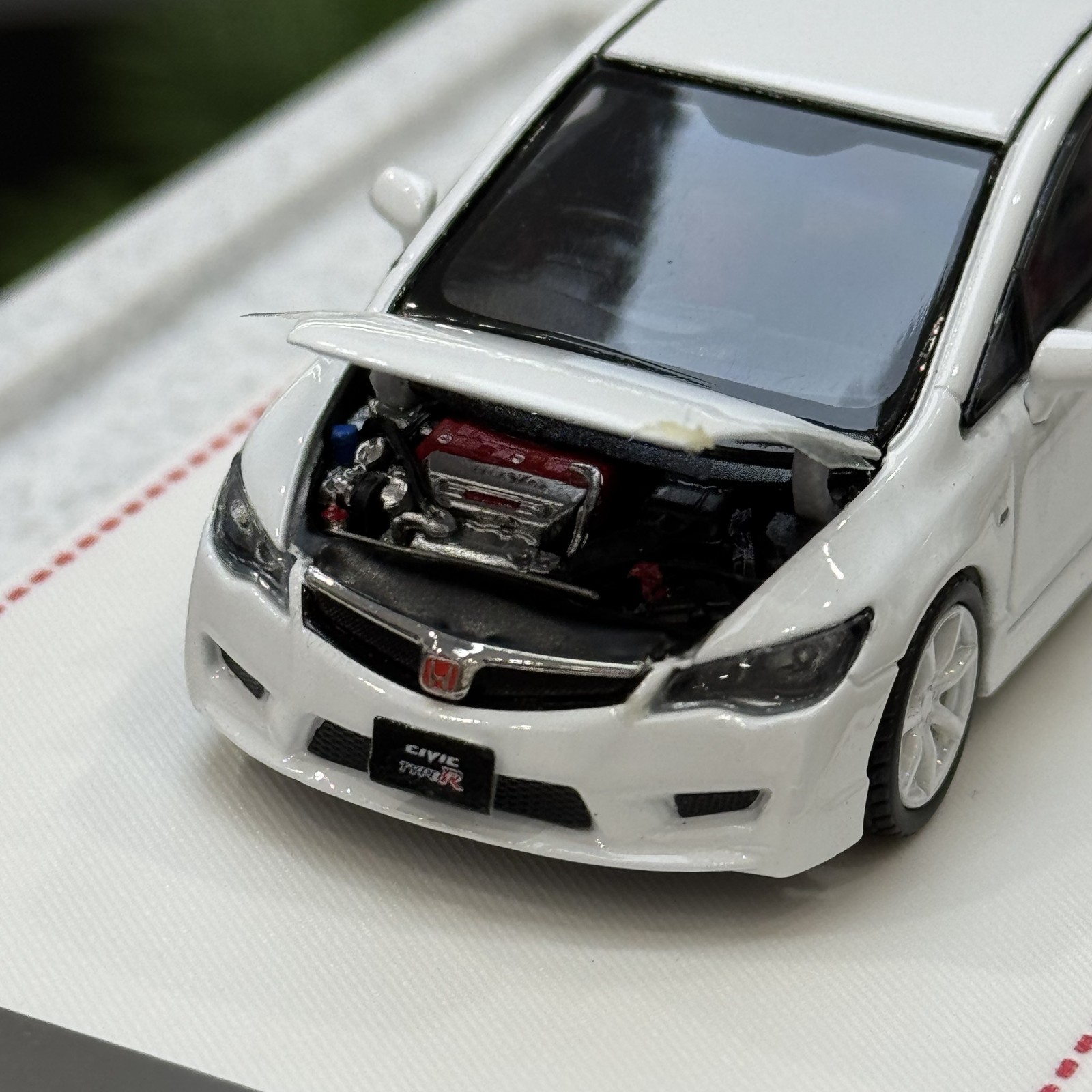 1:64 Civic Type R FD2 Openable Engine Hood Alloy Die-Cast Model
