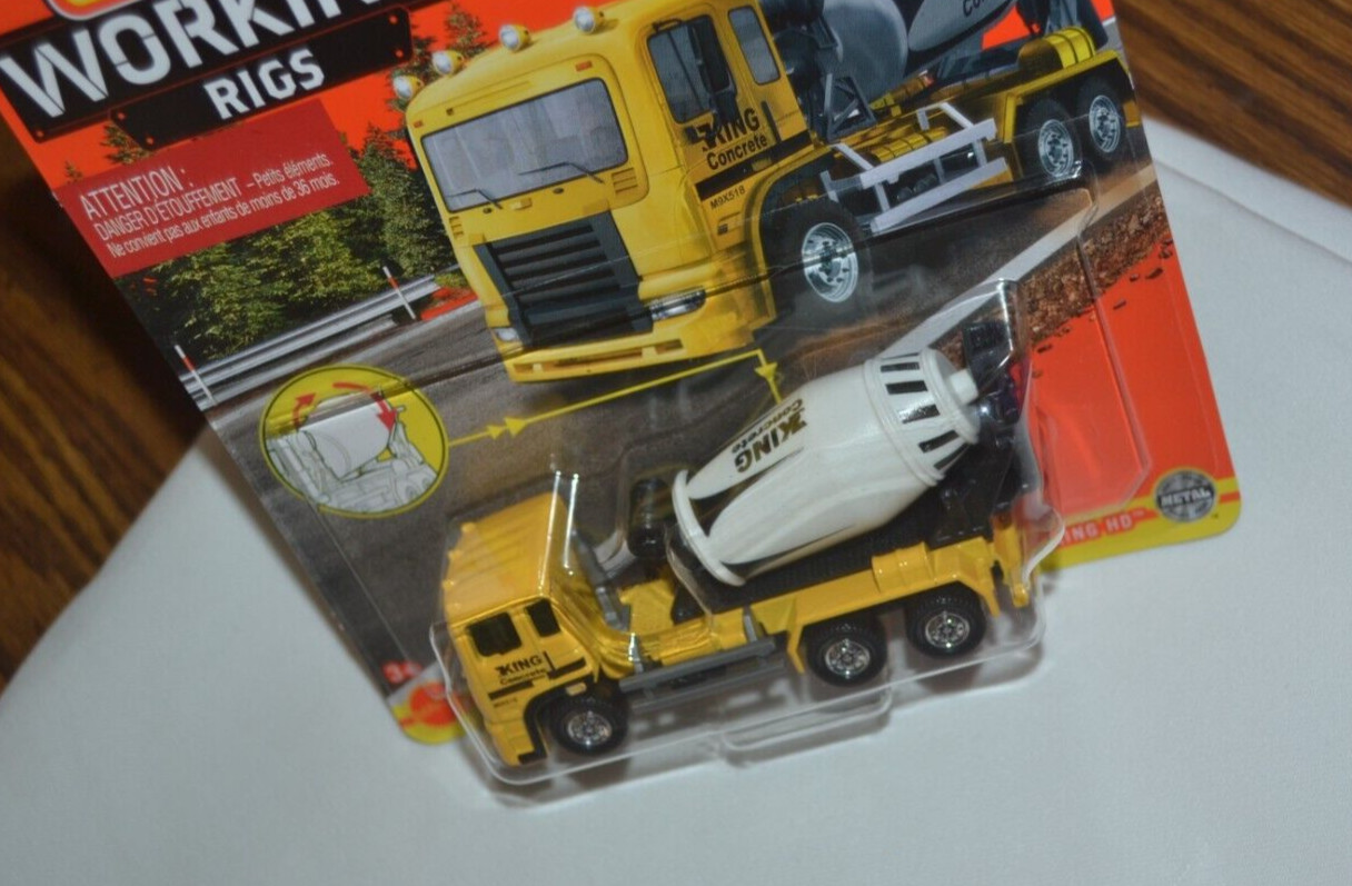 MATCHBOX 2023 WORKING RIGS 14/16 – CEMENT KING HD YELLOW
