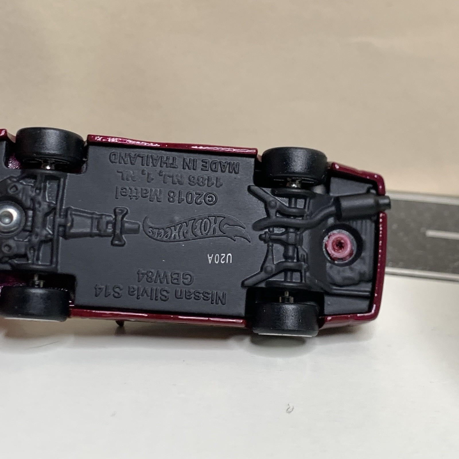Hot Wheels Premium Fast & Furious 1997 Nissan 240SX S14 Dark Red w/6 Spoke NM