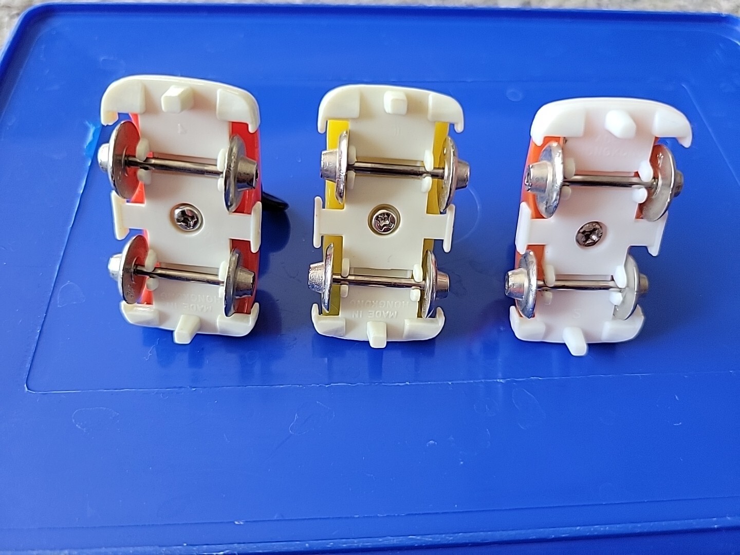 Mickey Mouse Fun Castle Set of 3 Roller Coaster Cars 1960 W Donald, Goofy