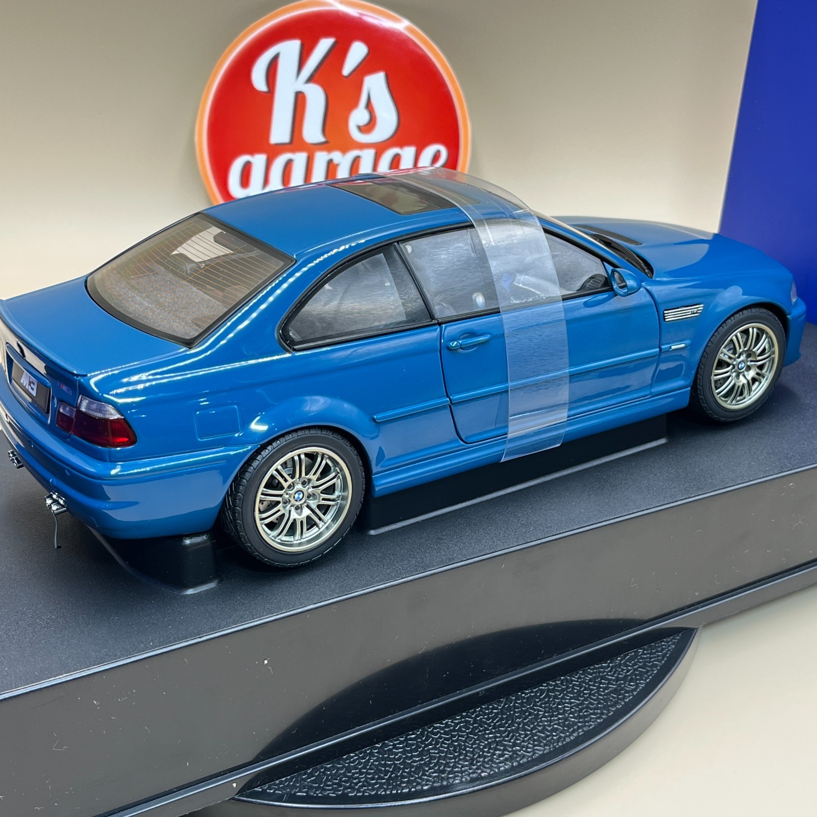 AUTOart 1/18 BMW M3 Coupe 2001 Laguna Seca Blue 70544 old diecast model