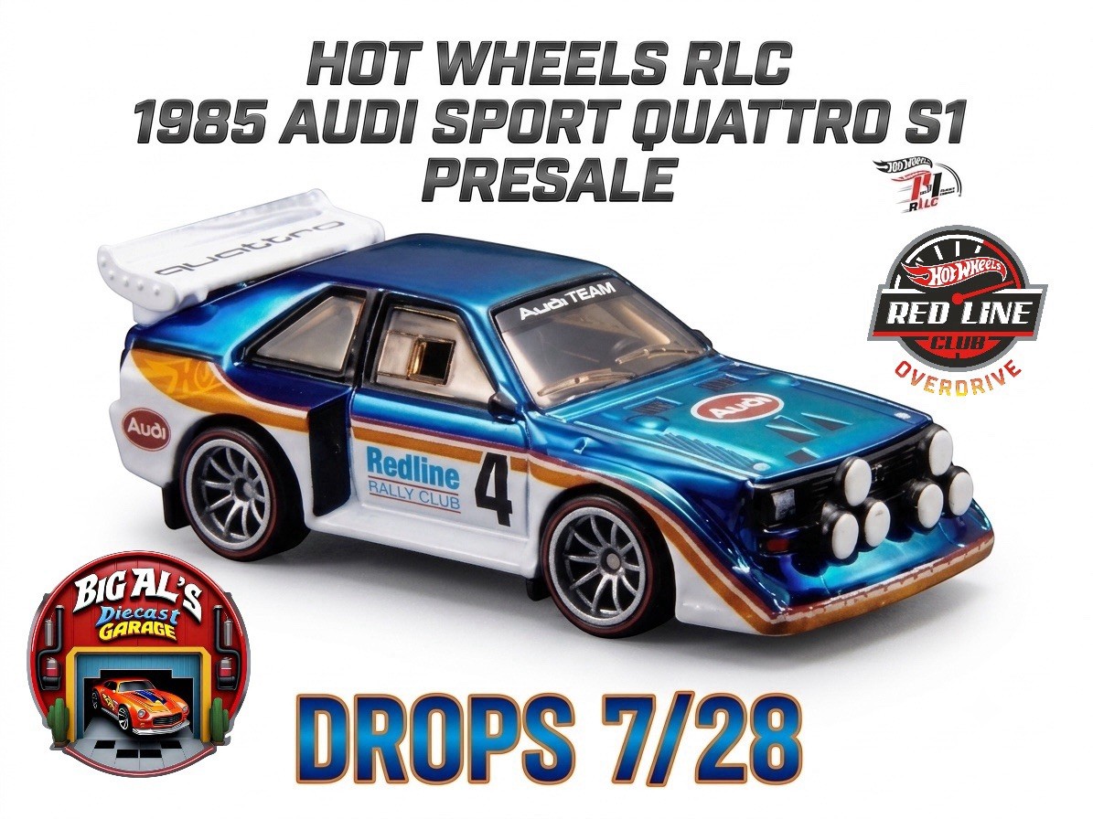 Hot Wheels RLC 1985 AUDI SPORT QUATTRO SI Presale