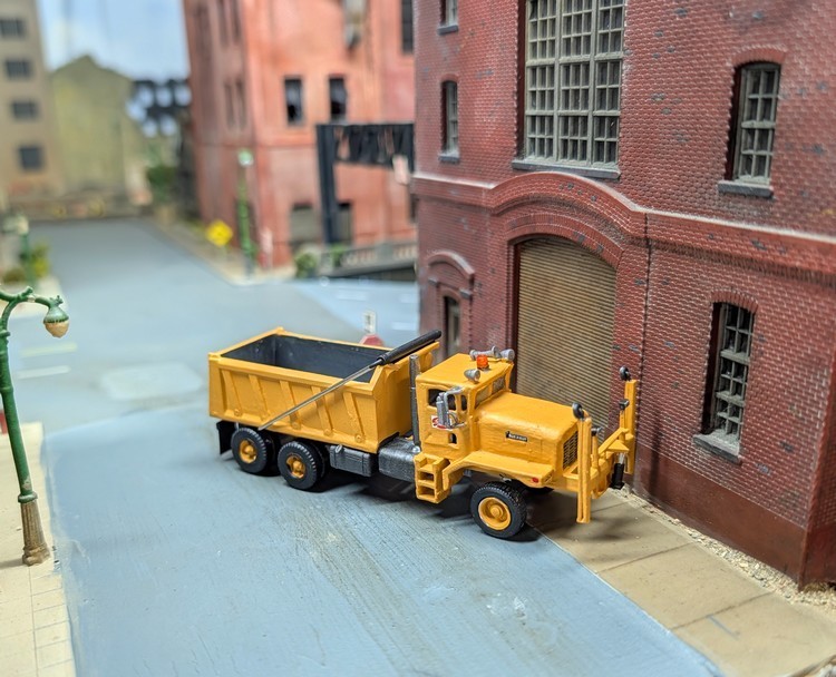 1/87 HO Scale 3D Printed Custom Built 1980s Oshkosh P Series Heavy Dump Truck