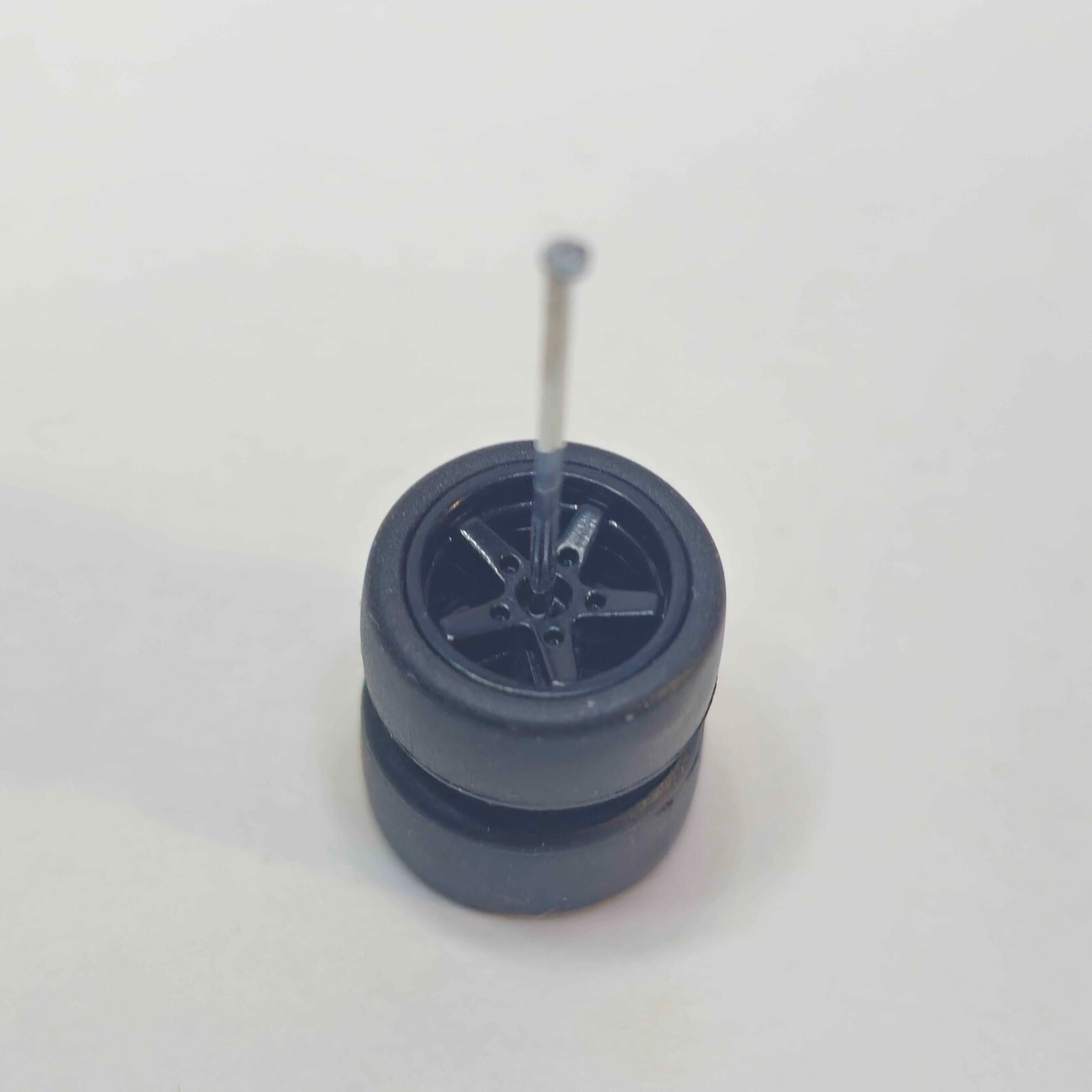 5 Spoke Advan GT Real Rider Wheels Rubber Tire For 1/64 Scale Hot