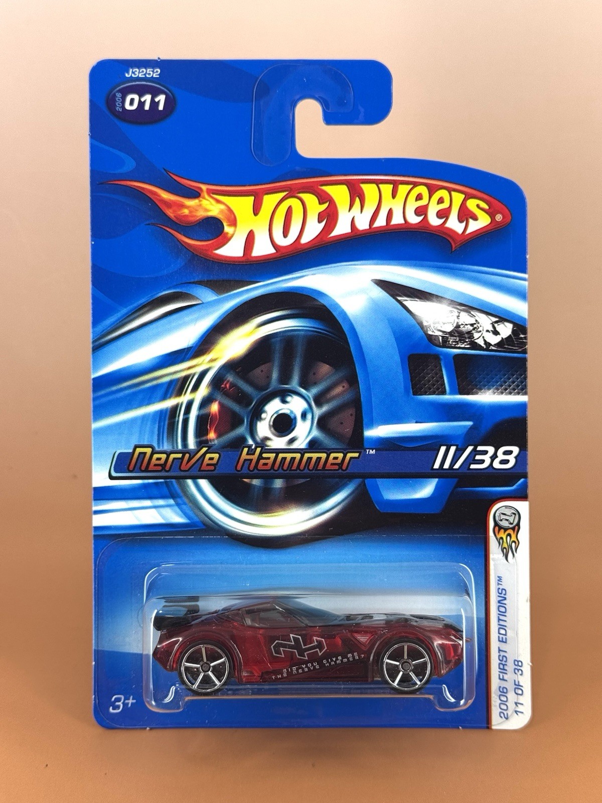 Hot Wheels 2006 First Editions NERVE HAMMER (lot of 2) w/FTE & o5 wheels 11/38