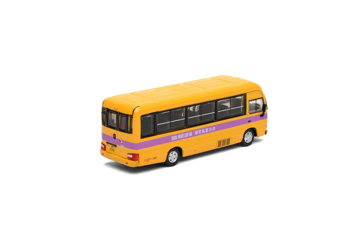 Tiny City Die-cast Model Car 1/76 – Toyota Coaster (B70) School Bus (19-seats)