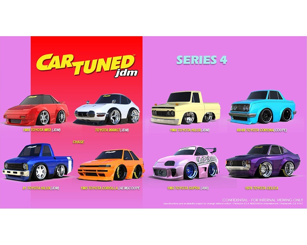 CarTuned Series 4 JDM Tuners Assortment Set of 8 Cars 1/64 OPENED BOX